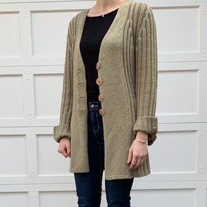 Dismero Chunky Cable Knit Cardigan - Small